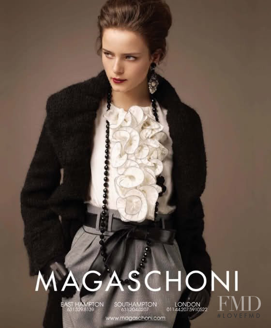 Anna de Rijk featured in  the Magaschoni advertisement for Autumn/Winter 2009