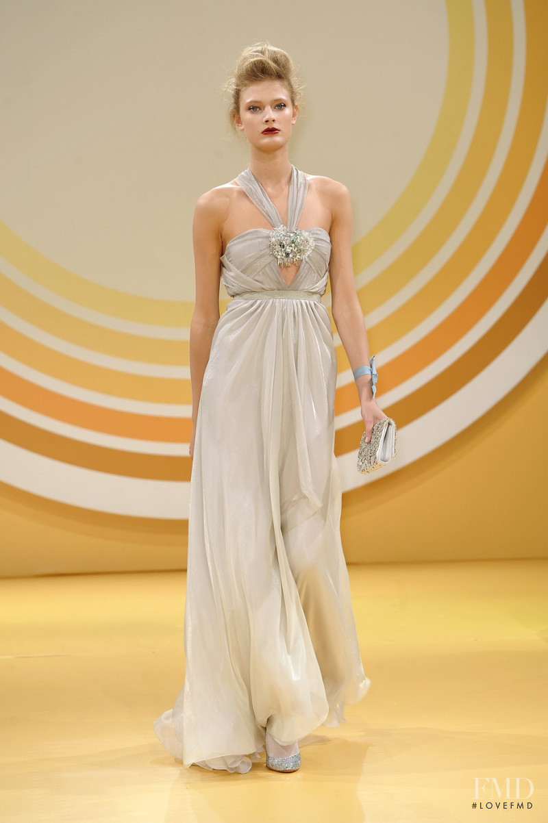 Constance Jablonski featured in  the Jenny Packham fashion show for Spring/Summer 2010