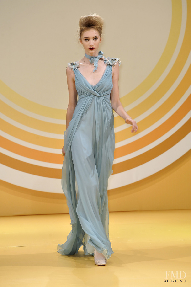 Hannah Rundlof featured in  the Jenny Packham fashion show for Spring/Summer 2010