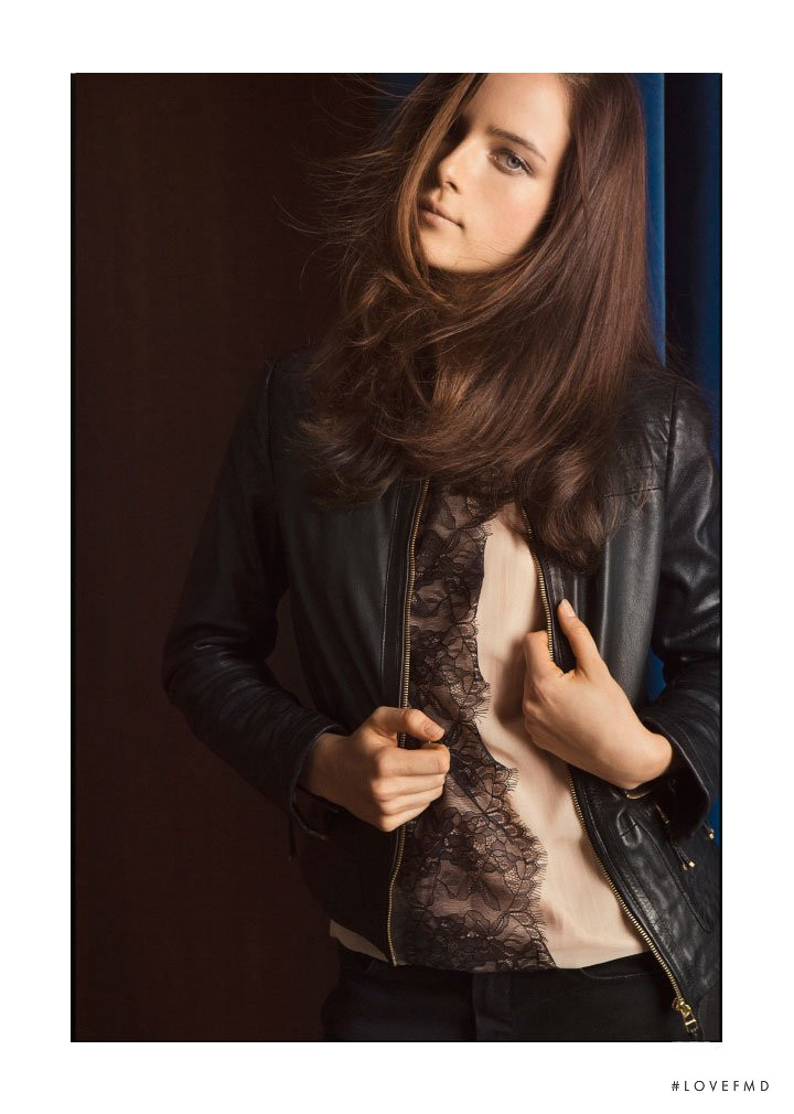 Anna de Rijk featured in  the Massimo Dutti lookbook for Christmas 2011