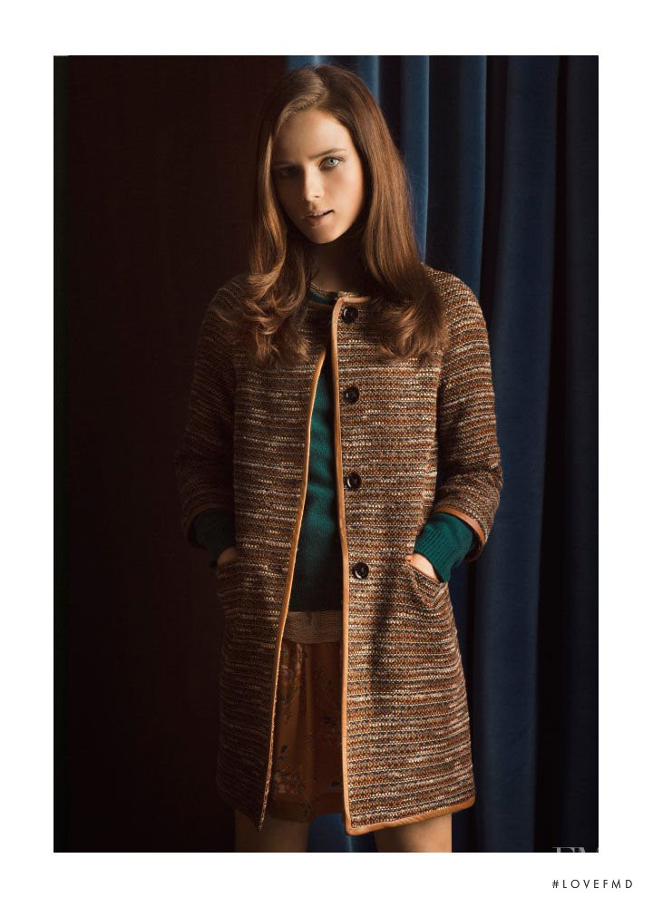 Anna de Rijk featured in  the Massimo Dutti lookbook for Christmas 2011