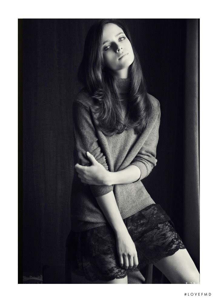 Anna de Rijk featured in  the Massimo Dutti lookbook for Christmas 2011