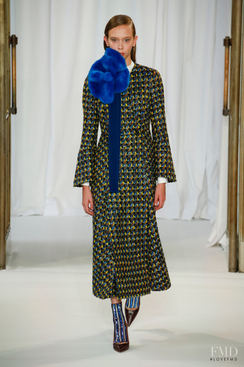 Moira Berntz featured in  the Delpozo fashion show for Autumn/Winter 2018