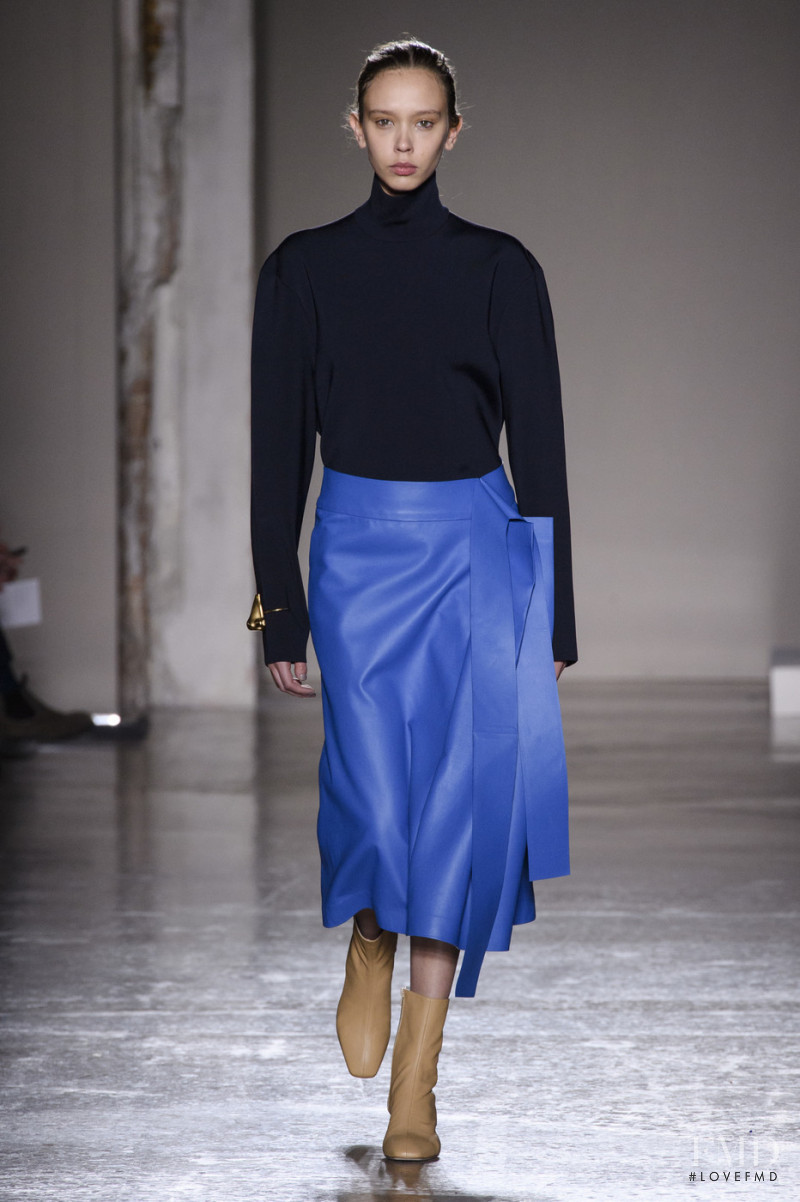 Moira Berntz featured in  the Gabriele Colangelo fashion show for Autumn/Winter 2018