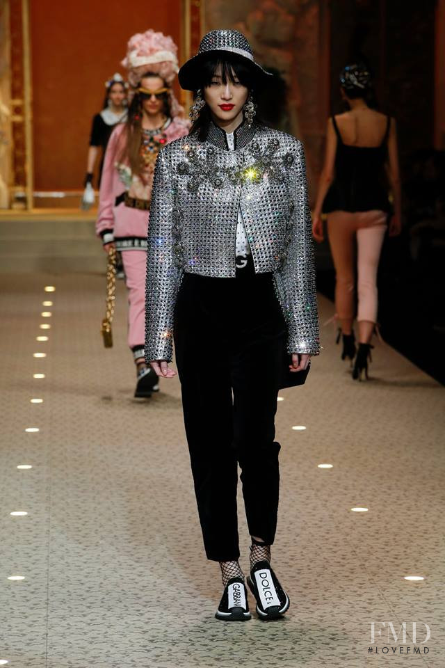 So Ra Choi featured in  the Dolce & Gabbana fashion show for Autumn/Winter 2018