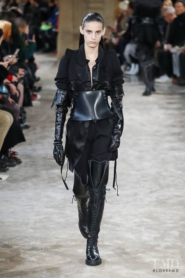 Cyrielle Lalande featured in  the Ann Demeulemeester fashion show for Autumn/Winter 2018