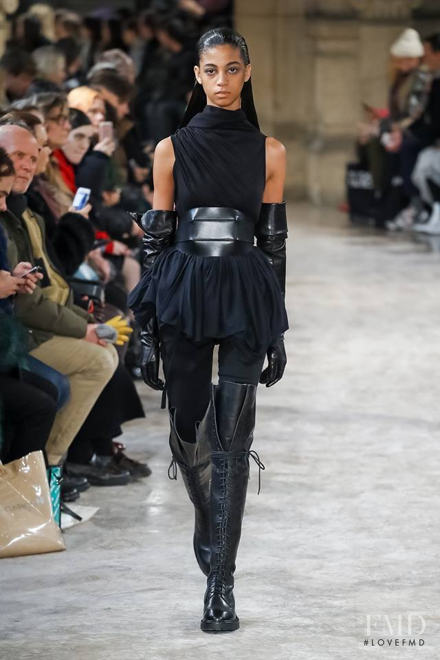 Rocio Marconi featured in  the Ann Demeulemeester fashion show for Autumn/Winter 2018