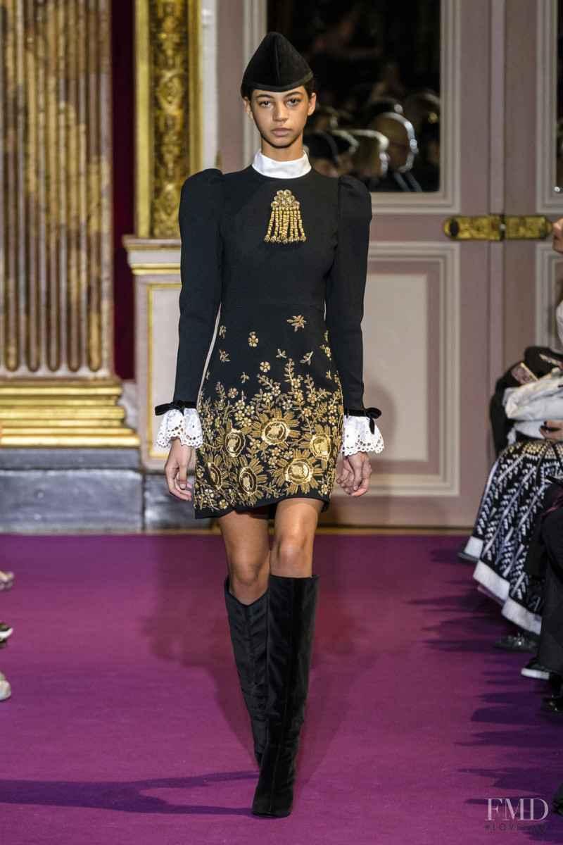 Rocio Marconi featured in  the Andrew Gn fashion show for Autumn/Winter 2018