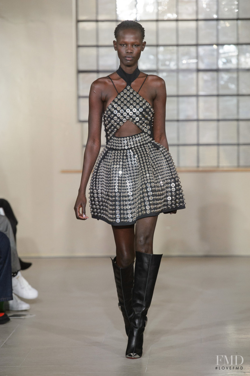 Shanelle Nyasiase featured in  the David Koma fashion show for Autumn/Winter 2018