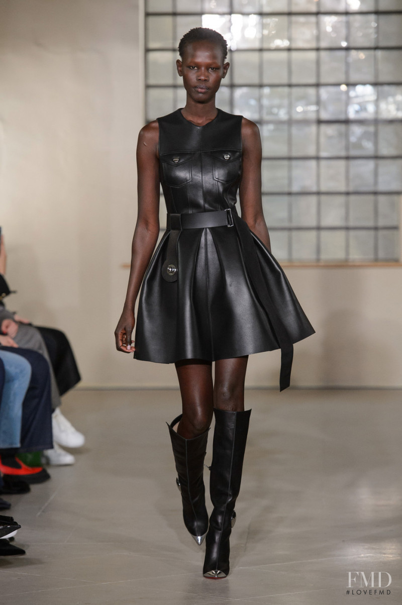 Shanelle Nyasiase featured in  the David Koma fashion show for Autumn/Winter 2018