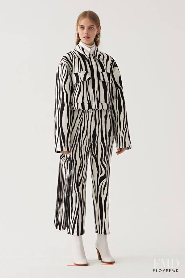 Mariana Zaragoza featured in  the Ports 1961 lookbook for Pre-Fall 2018