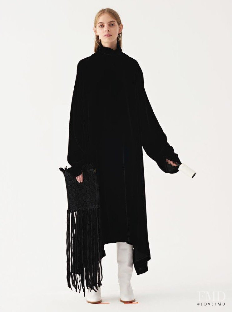 Mariana Zaragoza featured in  the Ports 1961 lookbook for Pre-Fall 2018