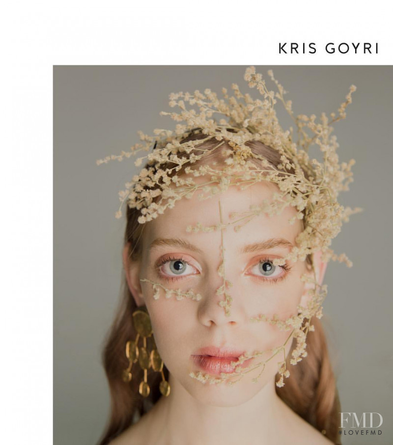 Mariana Zaragoza featured in  the Kris Goyri advertisement for Fall 2017