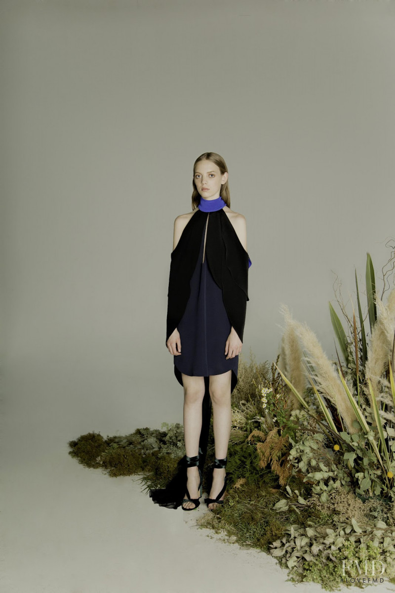 Mariana Zaragoza featured in  the Kris Goyri lookbook for Fall 2017
