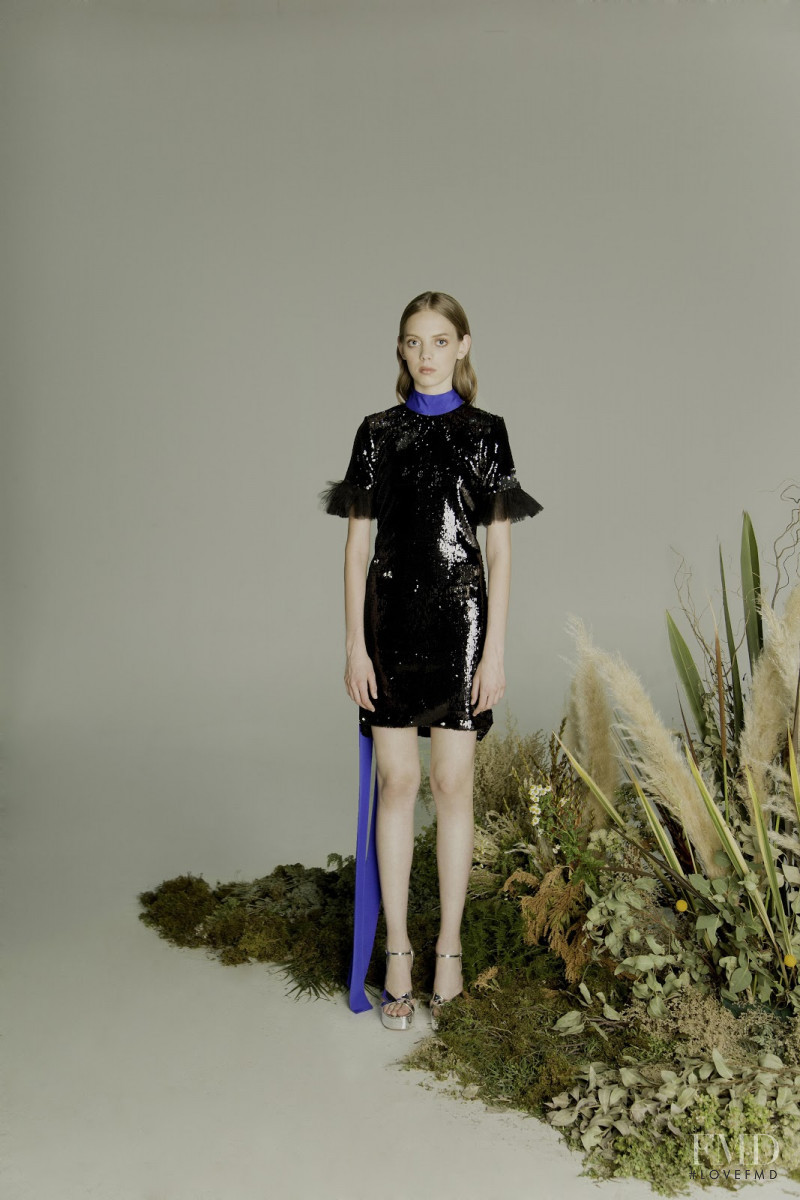 Mariana Zaragoza featured in  the Kris Goyri lookbook for Fall 2017