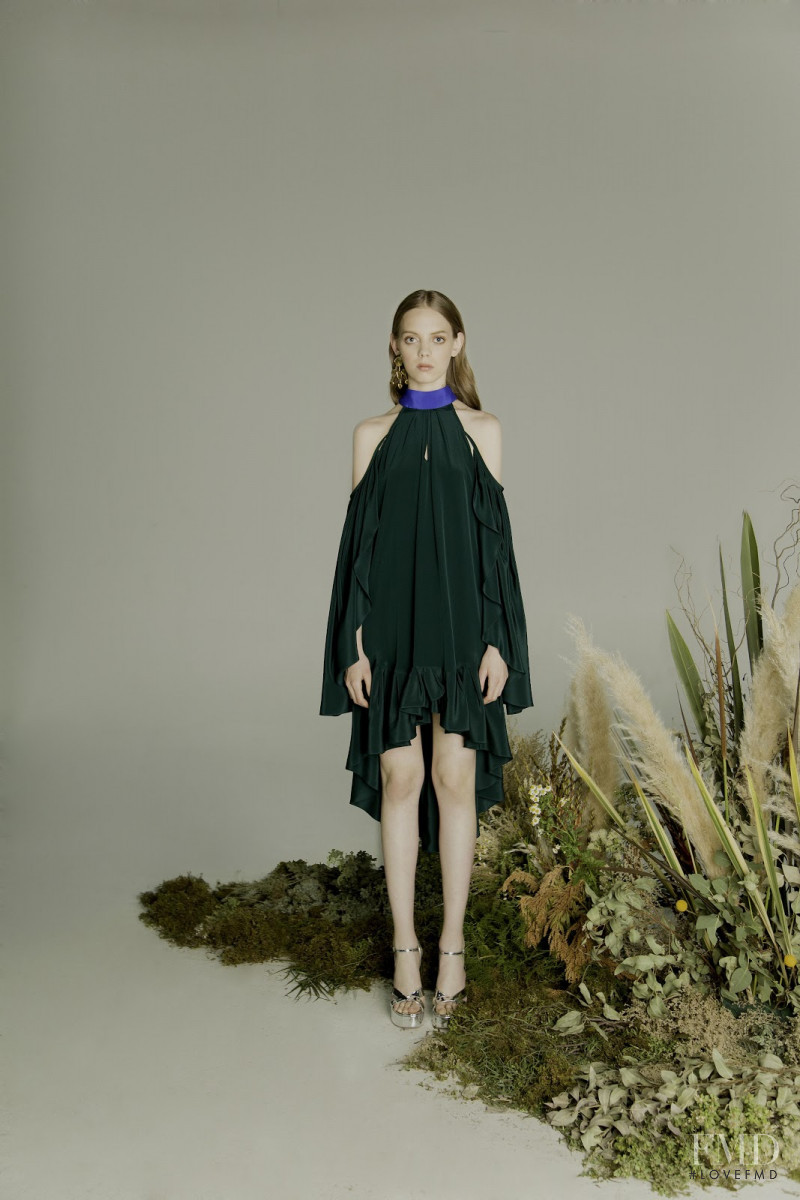 Mariana Zaragoza featured in  the Kris Goyri lookbook for Fall 2017