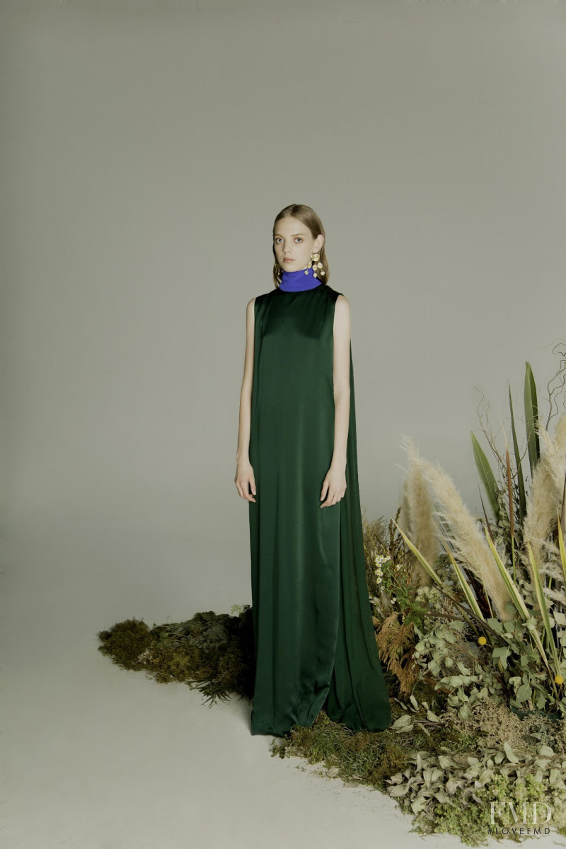 Mariana Zaragoza featured in  the Kris Goyri lookbook for Fall 2017