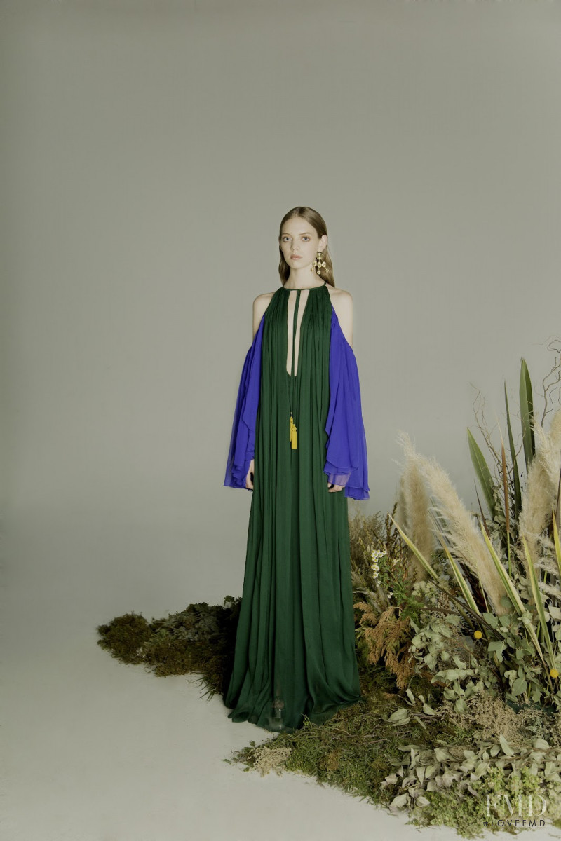 Mariana Zaragoza featured in  the Kris Goyri lookbook for Fall 2017