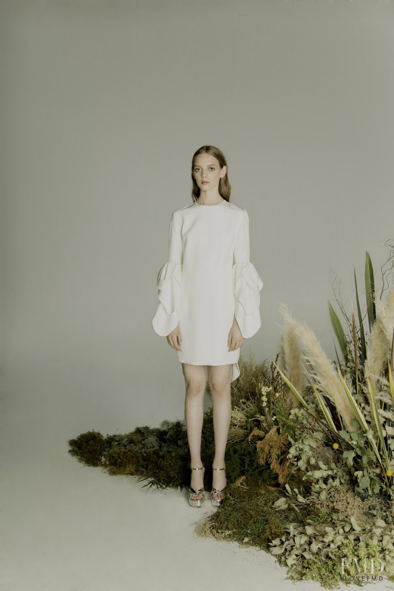Mariana Zaragoza featured in  the Kris Goyri lookbook for Fall 2017