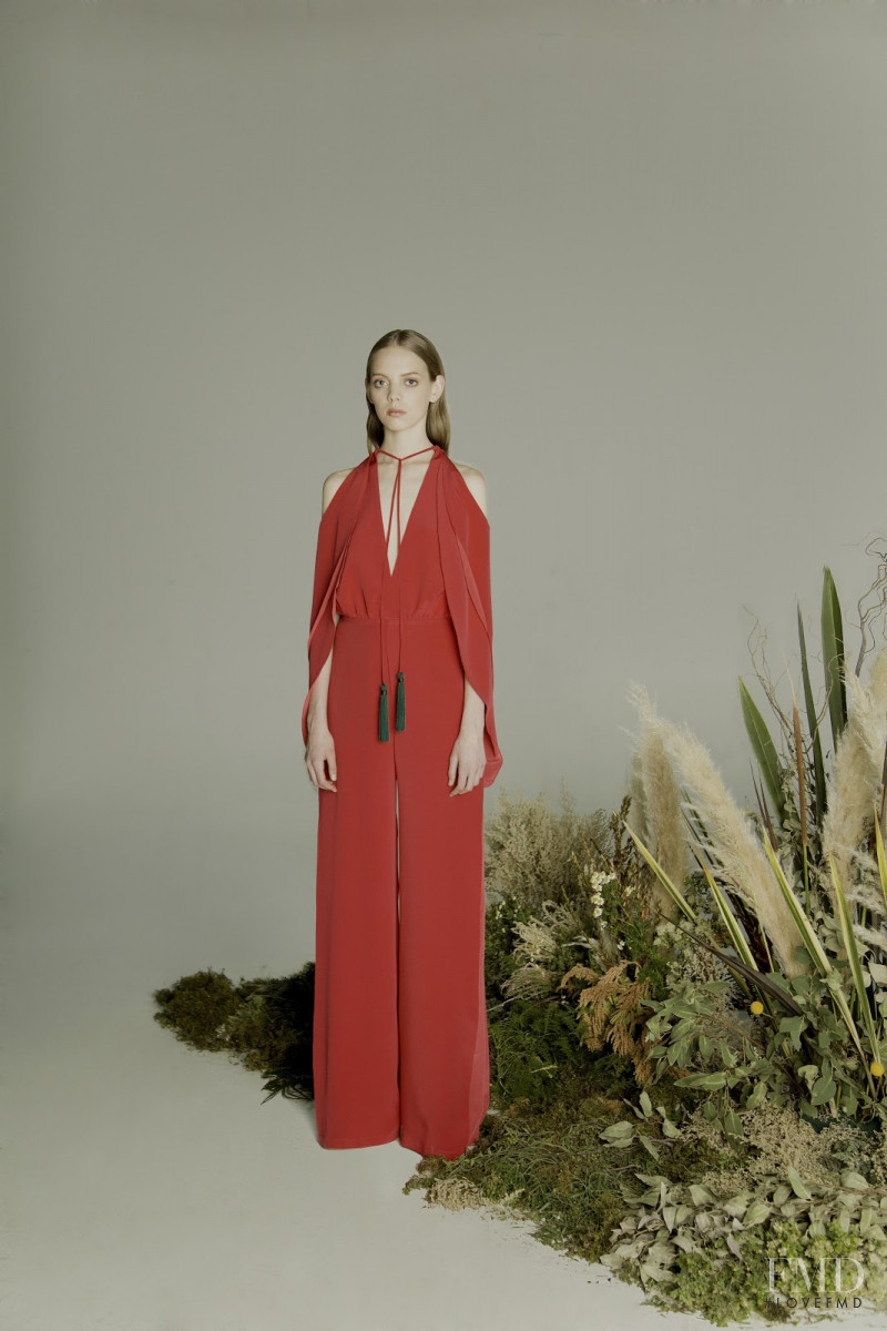 Mariana Zaragoza featured in  the Kris Goyri lookbook for Fall 2017