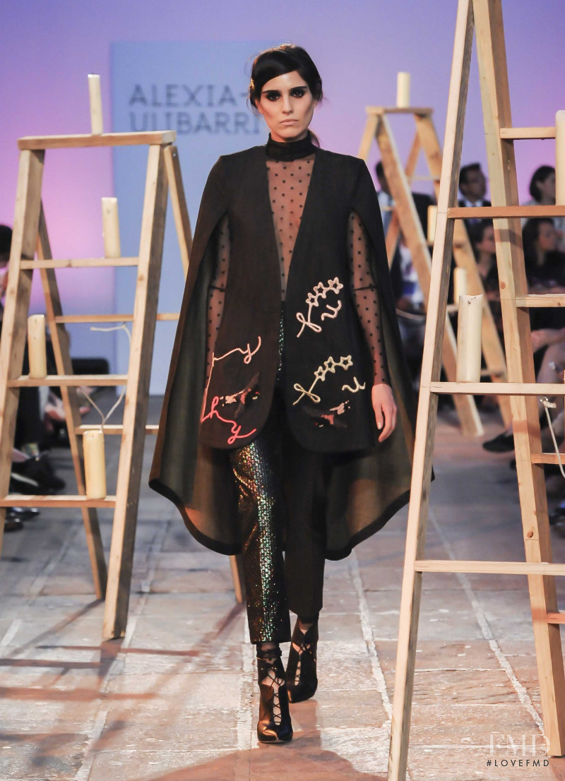 Alejandra Infante featured in  the Alexia Ulibarri fashion show for Autumn/Winter 2016