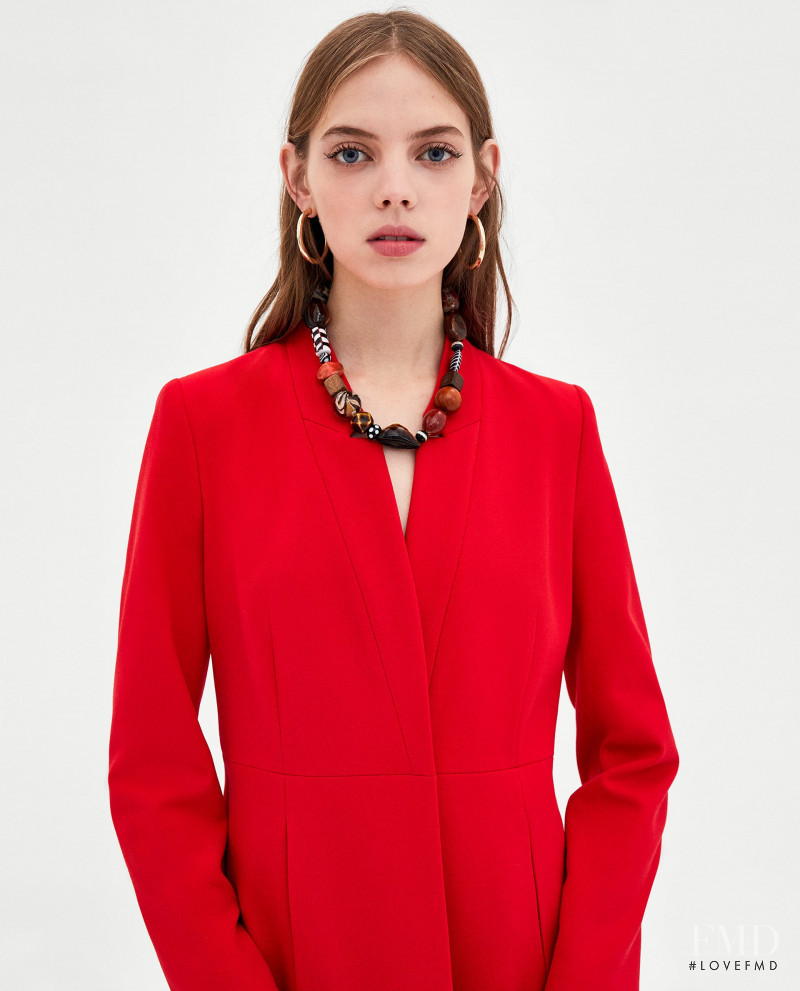 Mariana Zaragoza featured in  the Zara lookbook for Spring 2018