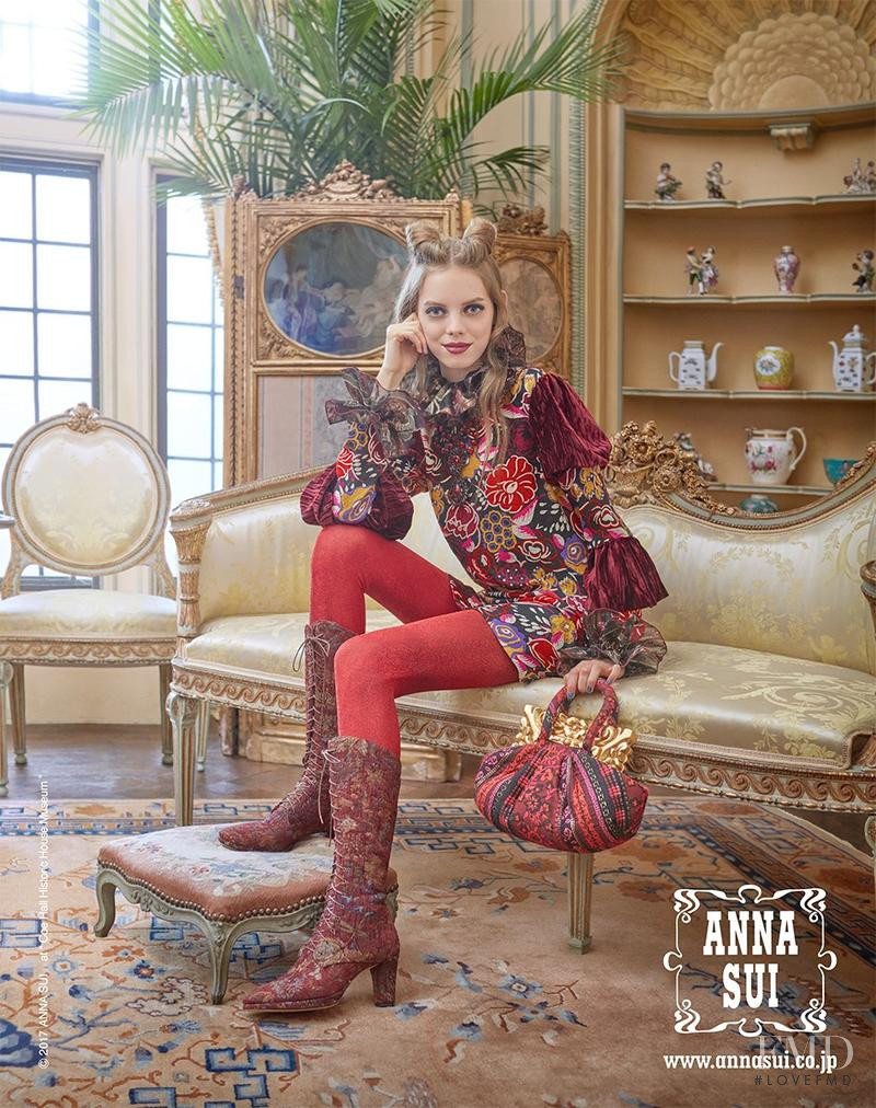 Mariana Zaragoza featured in  the Anna Sui advertisement for Autumn/Winter 2017