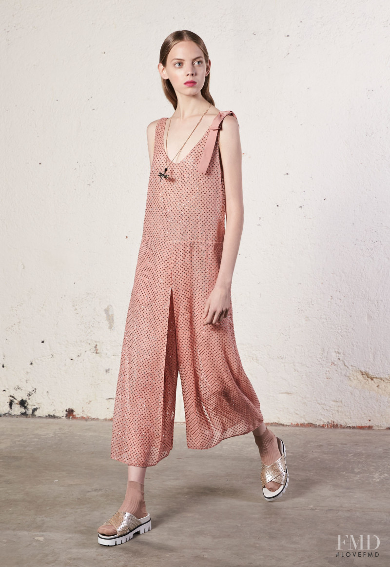 Mariana Zaragoza featured in  the RED Valentino lookbook for Resort 2018