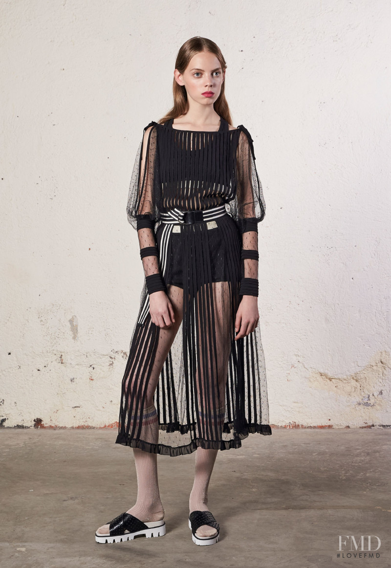 Mariana Zaragoza featured in  the RED Valentino lookbook for Resort 2018