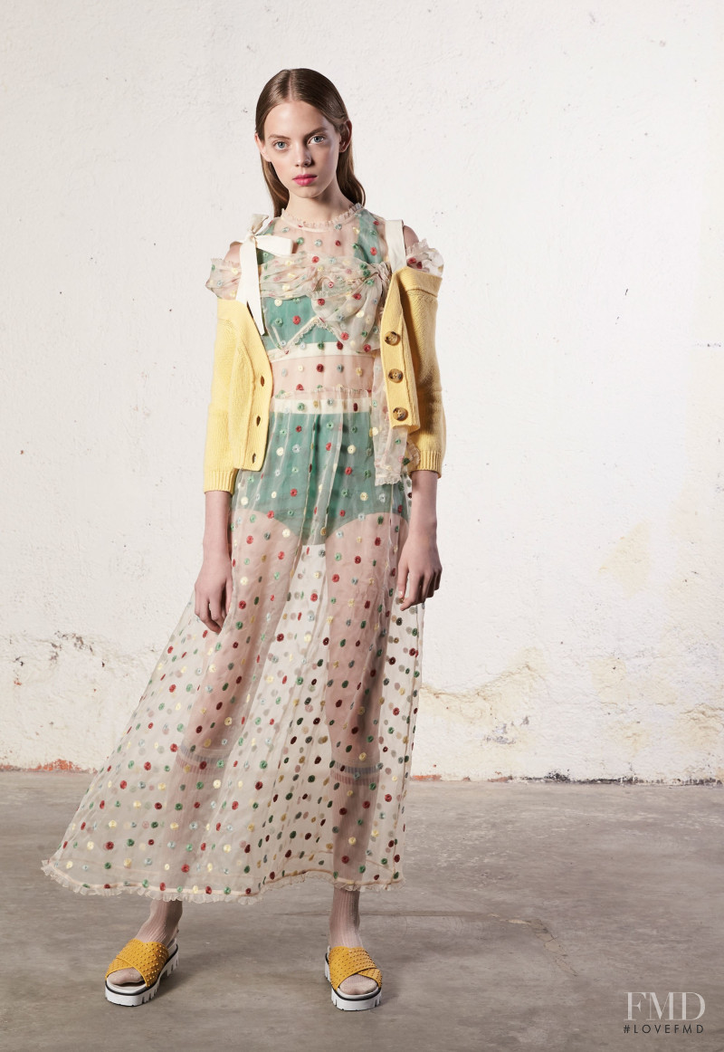 Mariana Zaragoza featured in  the RED Valentino lookbook for Resort 2018