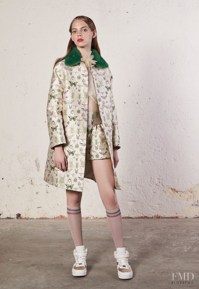 Mariana Zaragoza featured in  the RED Valentino lookbook for Resort 2018