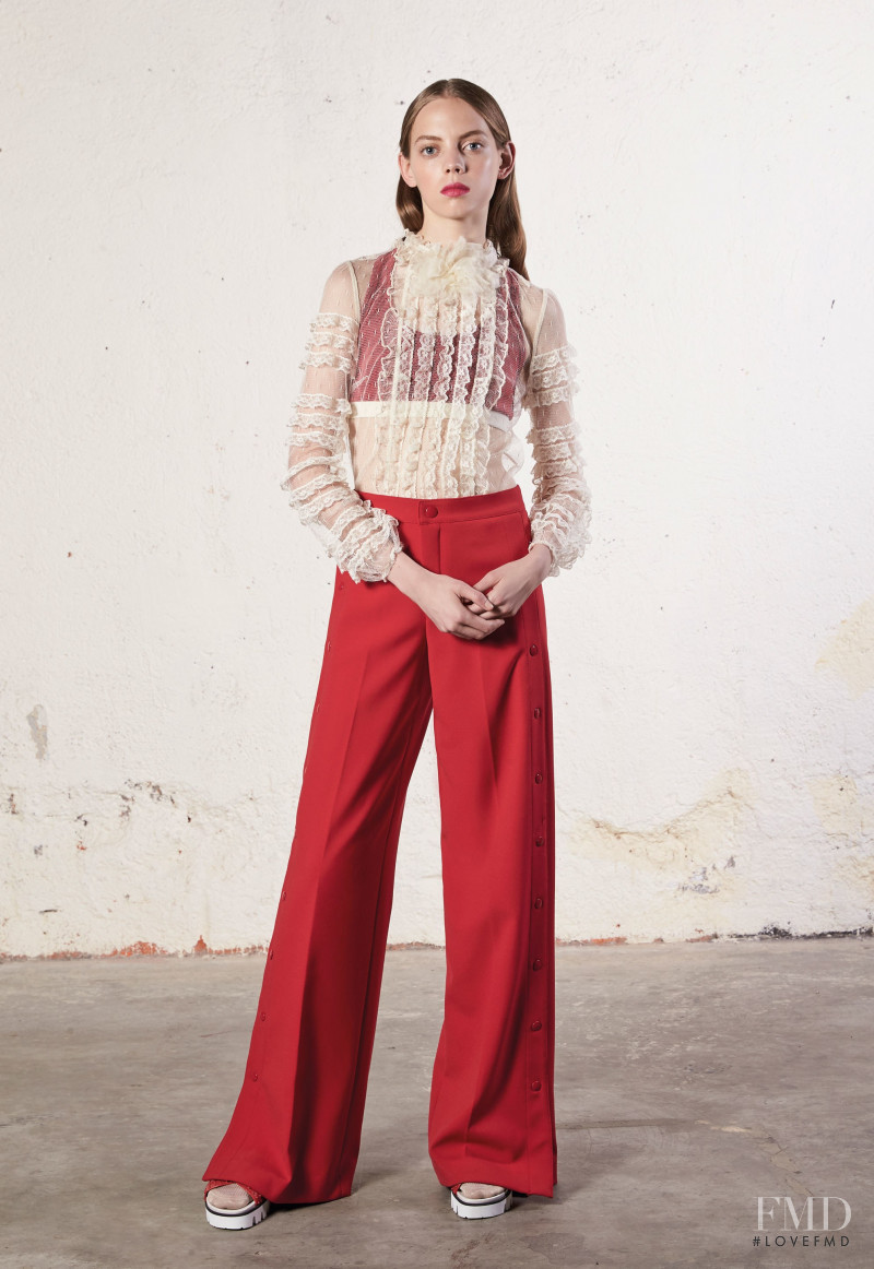 Mariana Zaragoza featured in  the RED Valentino lookbook for Resort 2018