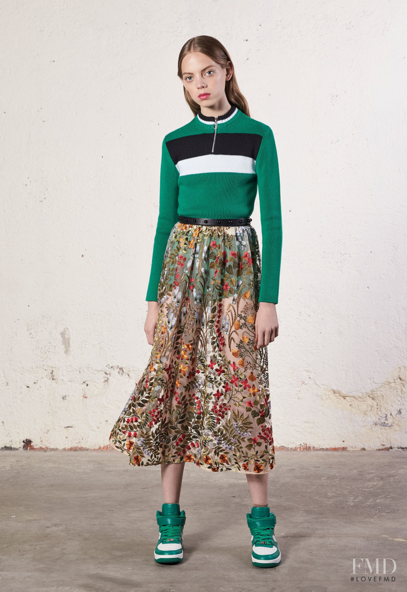 Mariana Zaragoza featured in  the RED Valentino lookbook for Resort 2018