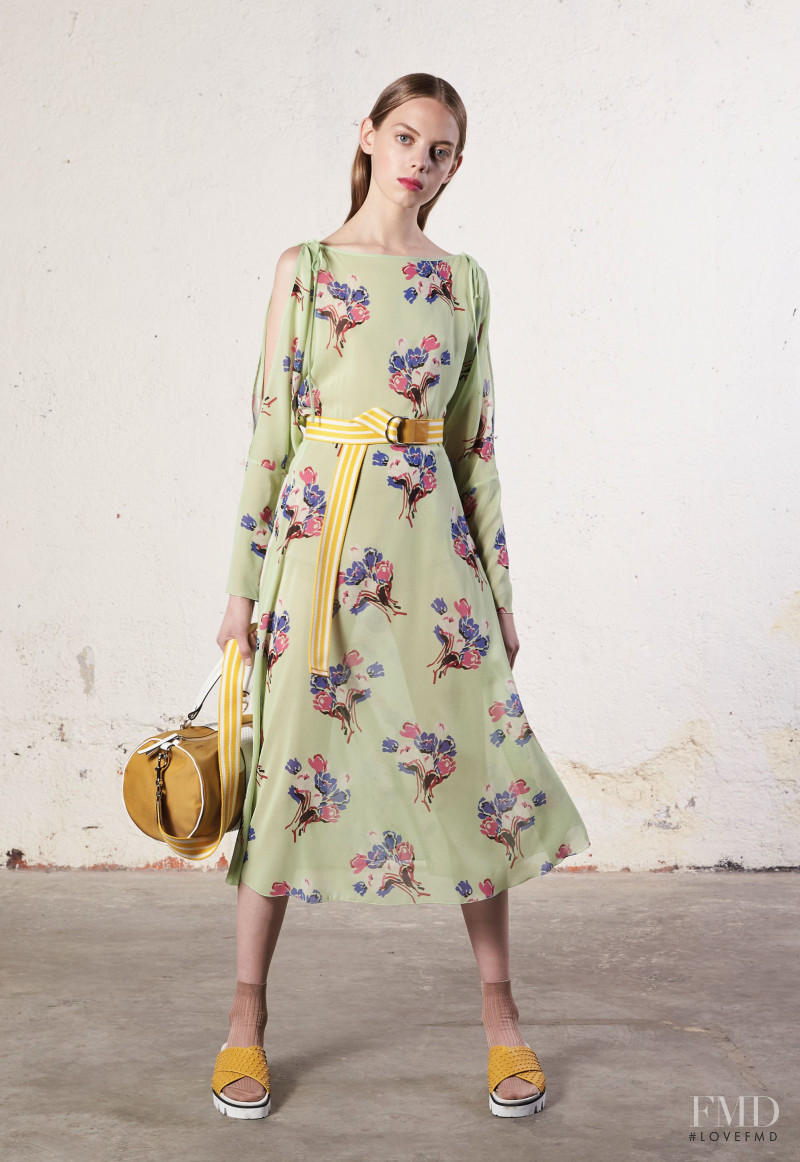 Mariana Zaragoza featured in  the RED Valentino lookbook for Resort 2018