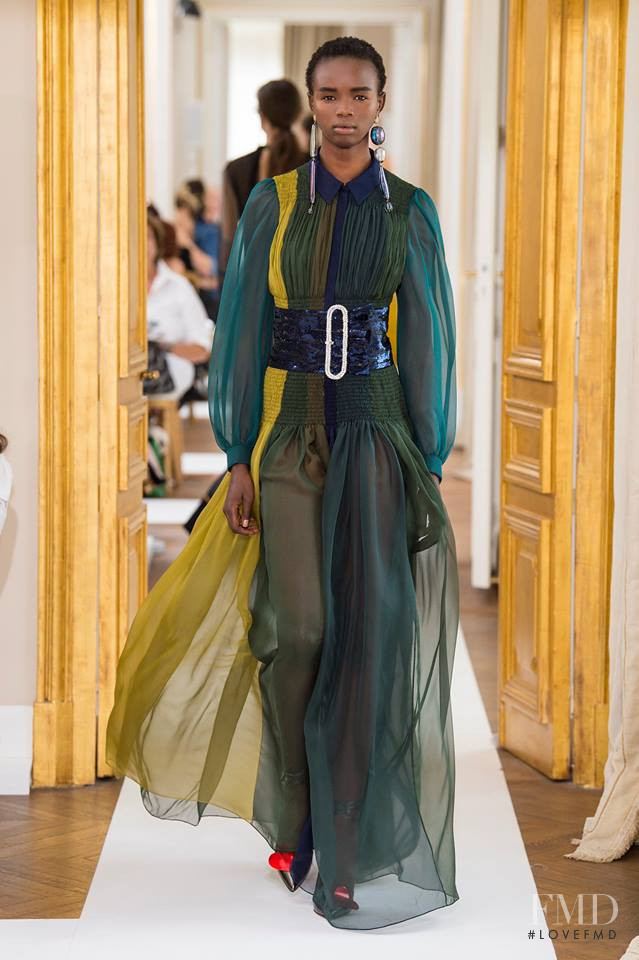 Akiima Ajak featured in  the Schiaparelli fashion show for Autumn/Winter 2017