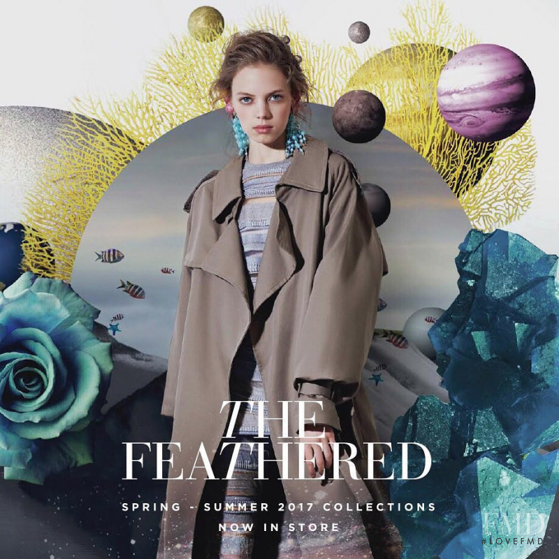 Mariana Zaragoza featured in  the The Feathered advertisement for Spring/Summer 2017