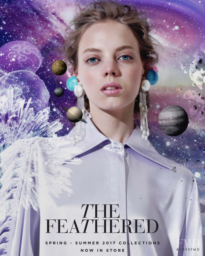 Mariana Zaragoza featured in  the The Feathered advertisement for Spring/Summer 2017