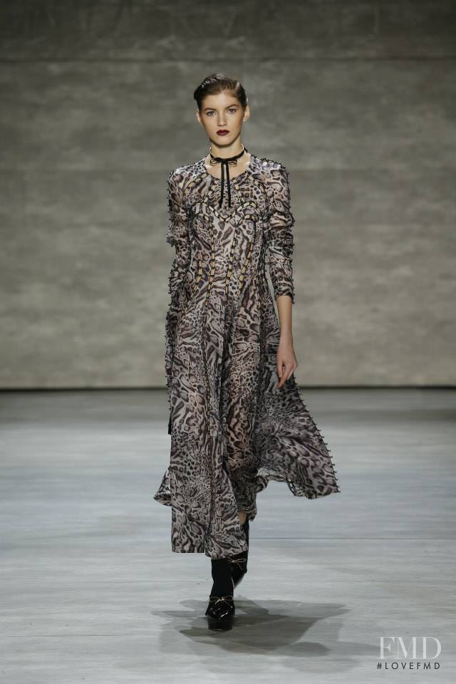 Valery Kaufman featured in  the Zimmermann fashion show for Autumn/Winter 2014