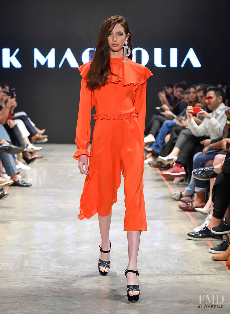 Karime Bribiesca featured in  the Pink Magnolia fashion show for Autumn/Winter 2016