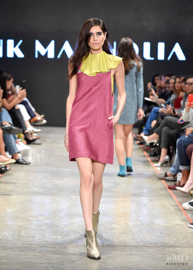 Alejandra Infante featured in  the Pink Magnolia fashion show for Autumn/Winter 2016