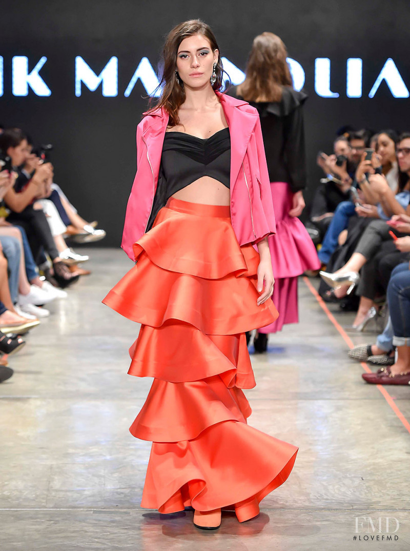 Alejandra Guilmant featured in  the Pink Magnolia fashion show for Autumn/Winter 2016