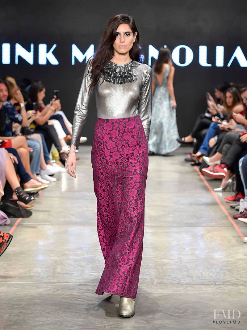 Alejandra Infante featured in  the Pink Magnolia fashion show for Autumn/Winter 2016