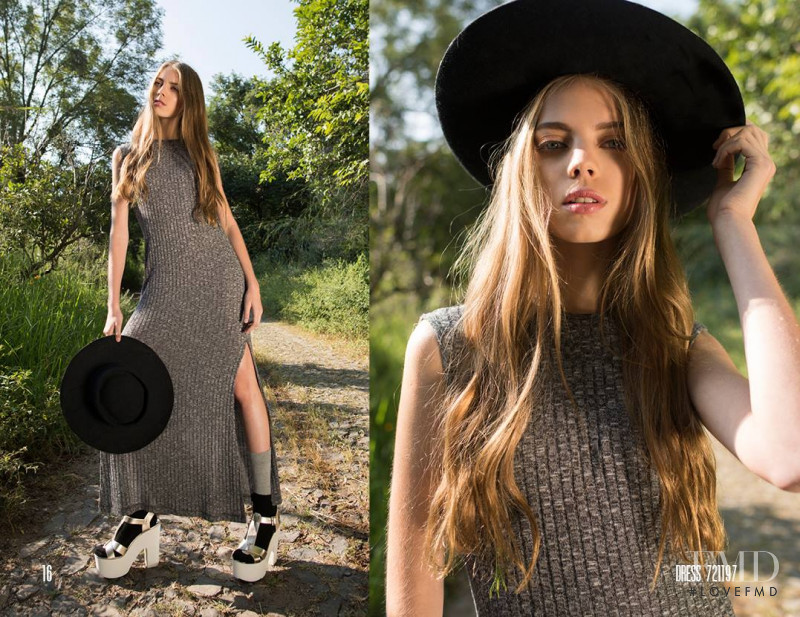 Mariana Zaragoza featured in  the Reina Díaz advertisement for Autumn/Winter 2015