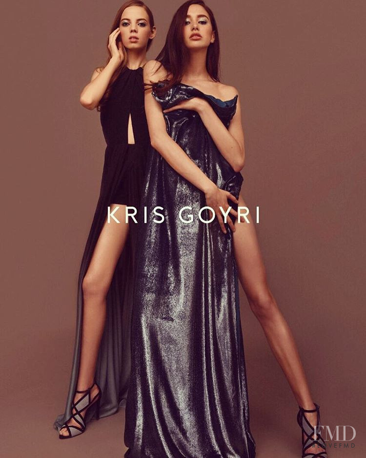 Karime Bribiesca featured in  the Kris Goyri advertisement for Autumn/Winter 2016