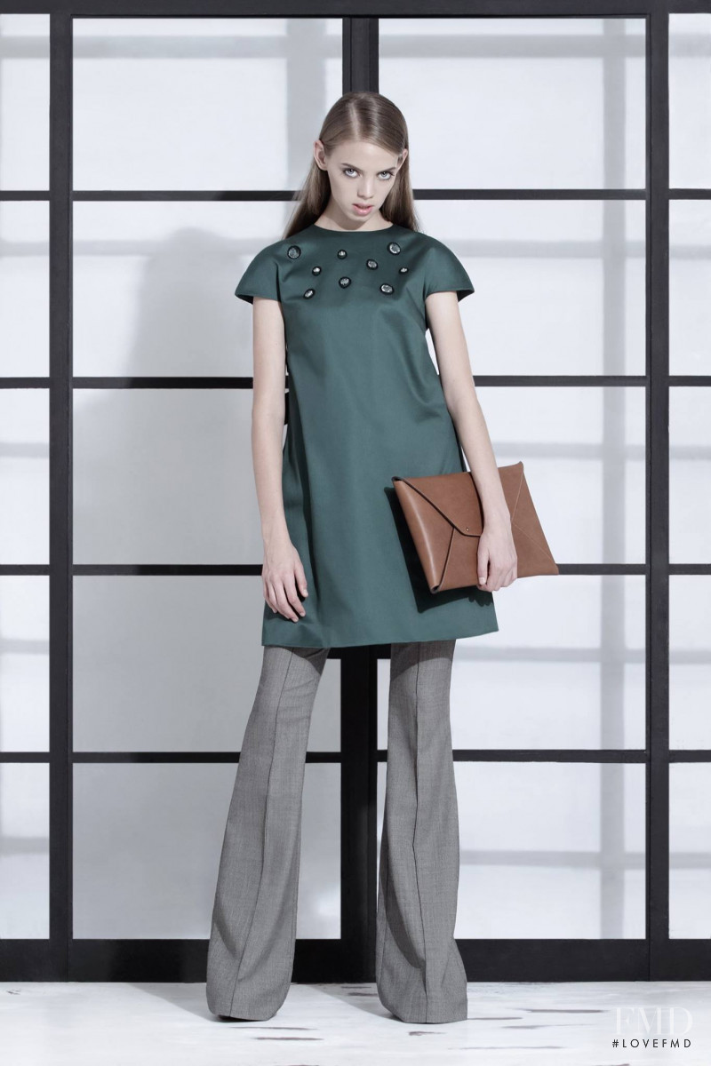 Mariana Zaragoza featured in  the Abel Lopez lookbook for Autumn/Winter 2015