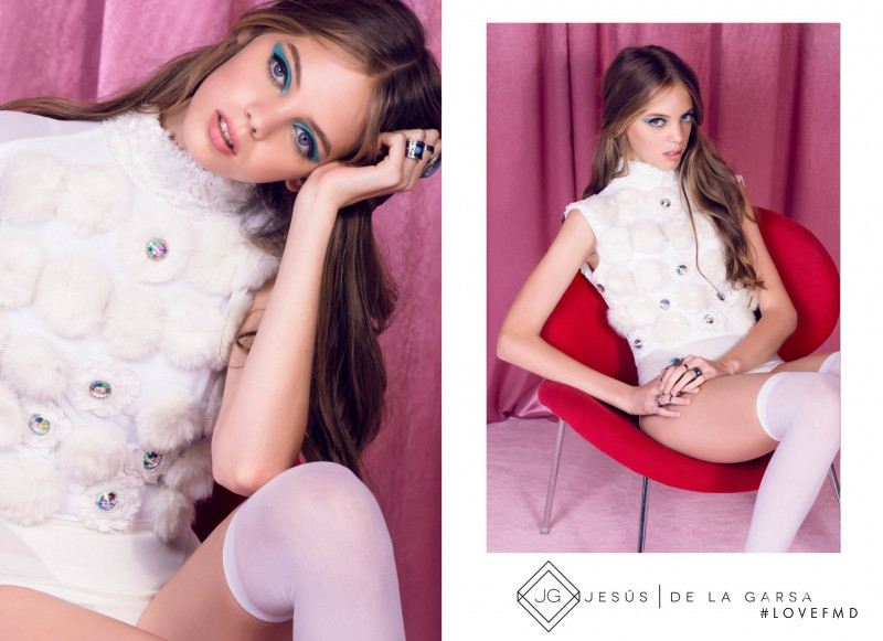 Mariana Zaragoza featured in  the Jesus De La Garsa advertisement for Autumn/Winter 2015