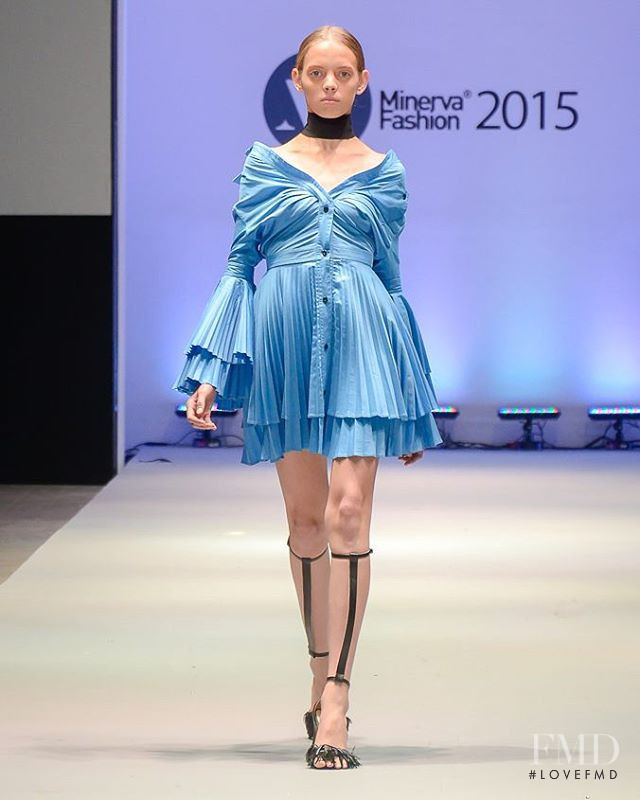 Mariana Zaragoza featured in  the Abel Lopez fashion show for Autumn/Winter 2015