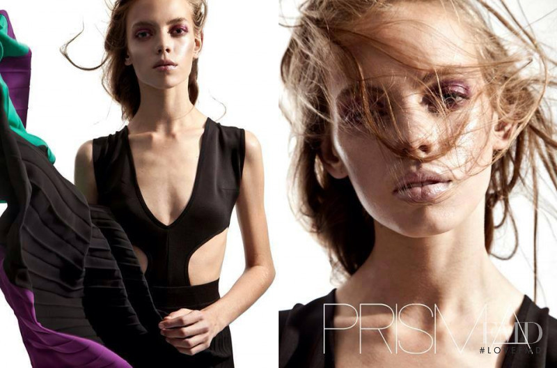 Mariana Zaragoza featured in  the PRISMA advertisement for Spring/Summer 2015