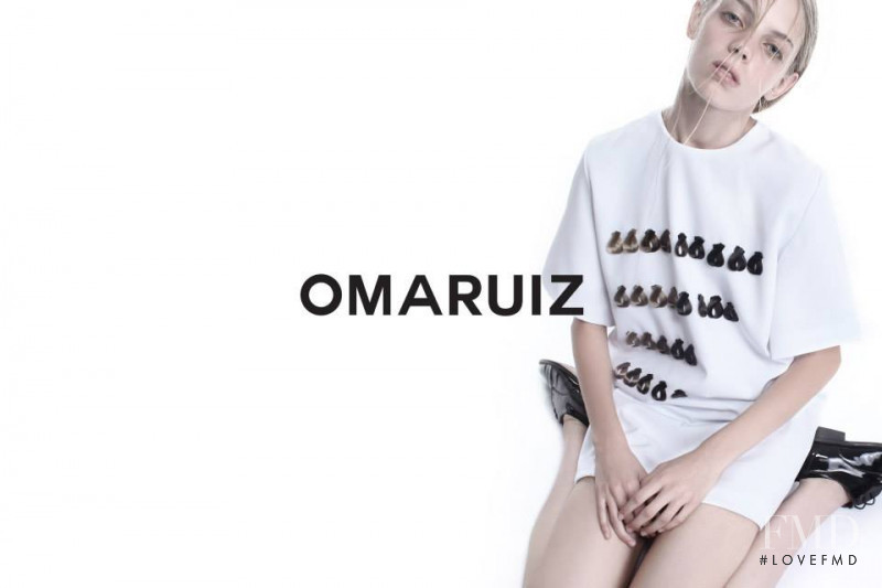 Mariana Zaragoza featured in  the Omaruiz advertisement for Spring/Summer 2015