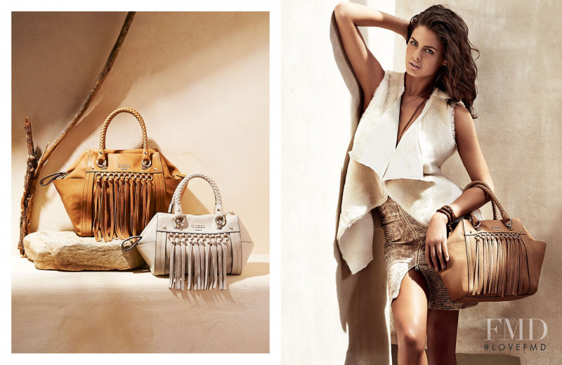 Bojana Krsmanovic featured in  the Guess Accessories advertisement for Autumn/Winter 2014